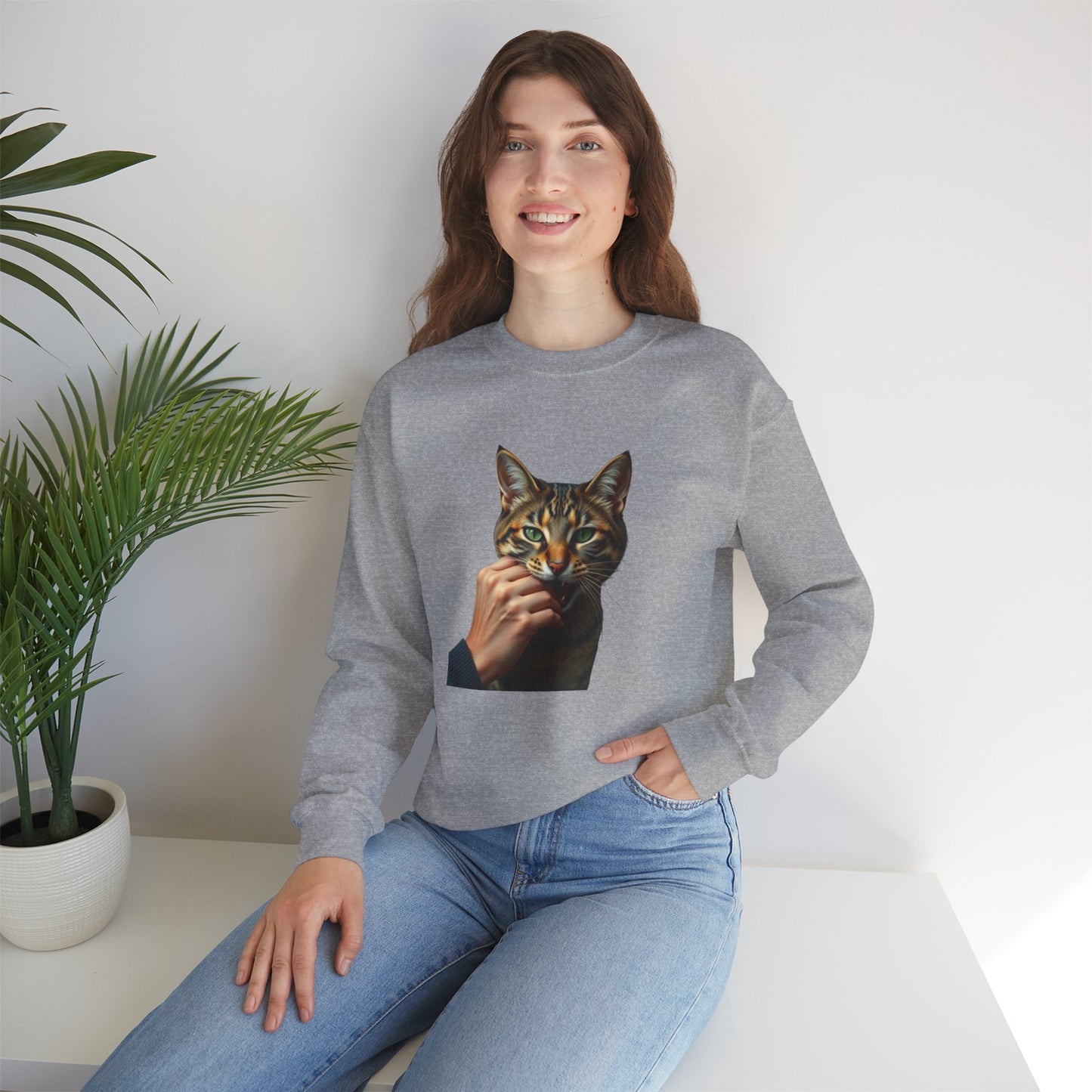 Paws of Love – Cat Kiss Sweatshirt Women's