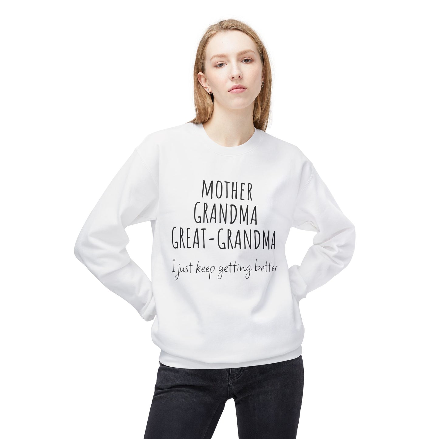 Super Grandma Evolution – Mother, Grandma, Great Grandma Sweatshirt