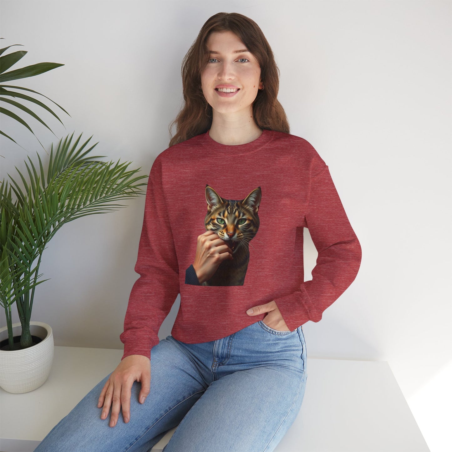 Paws of Love – Cat Kiss Sweatshirt Women's