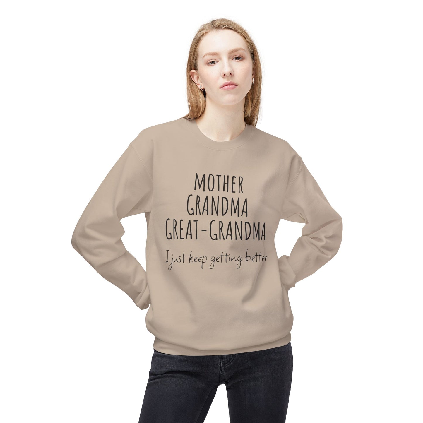 Super Grandma Evolution – Mother, Grandma, Great Grandma Sweatshirt