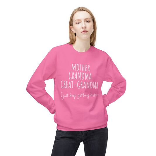 Super Grandma Evolution – Mother, Grandma, Great Grandma Sweatshirt