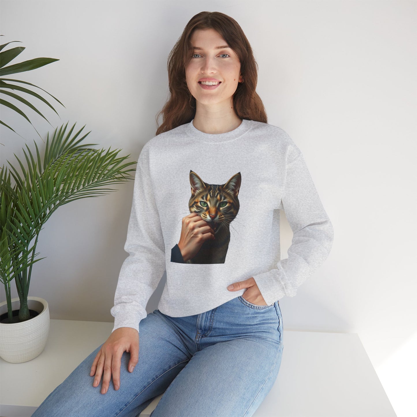 Paws of Love – Cat Kiss Sweatshirt Women's