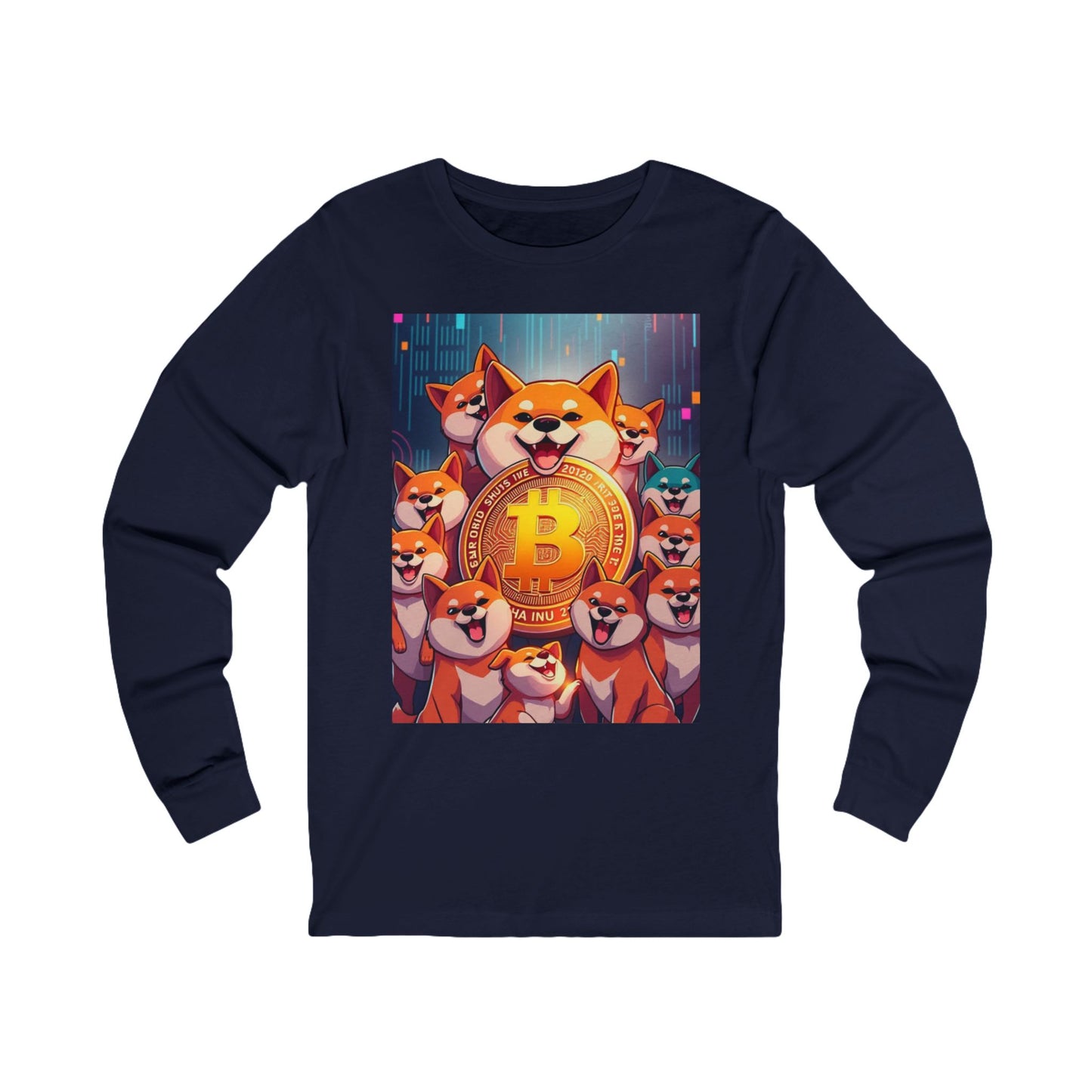 Winter '25 Shiba Inu Crypto Coin Long Sleeve Tee