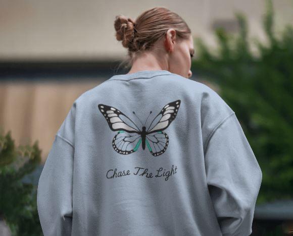 Exclusive Butterfly Hoodie – 'Chase the Light' Luxe Design WOMEN