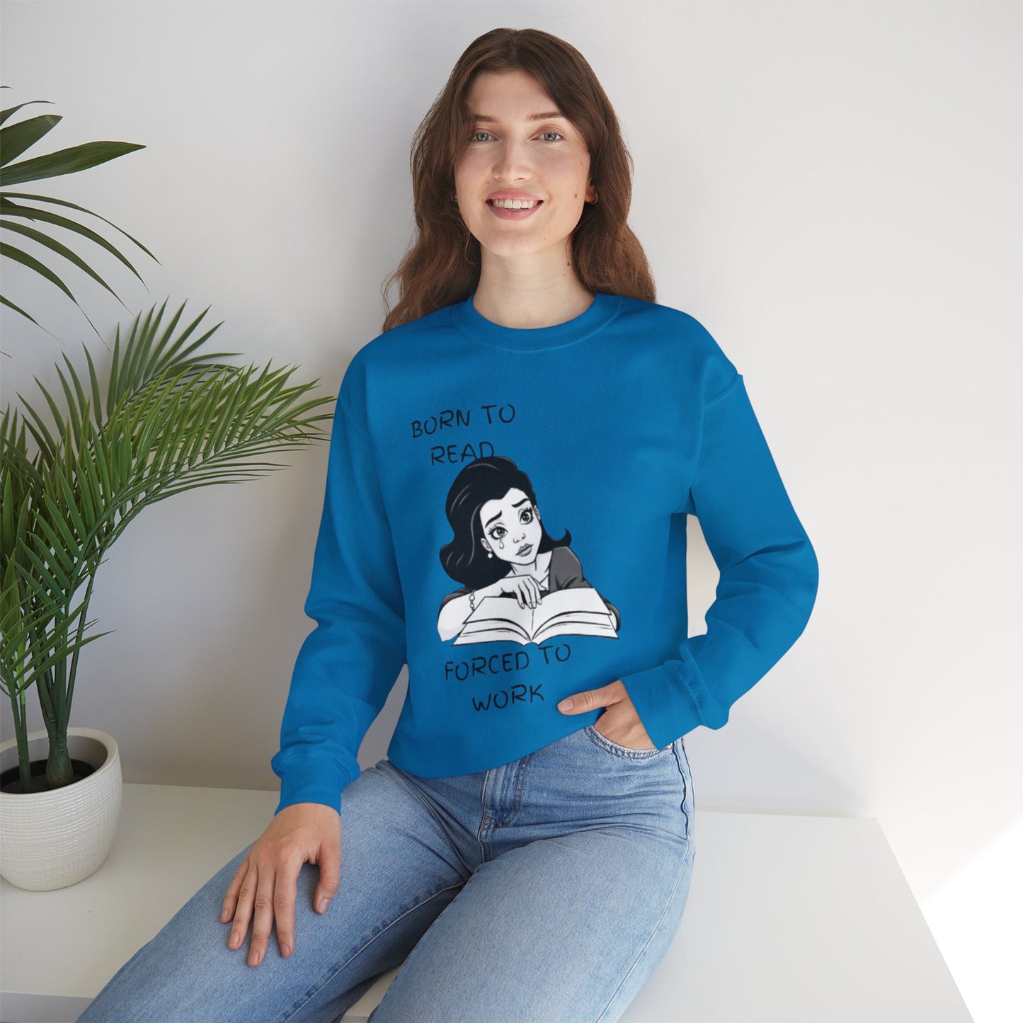 Born to Read – Premium Literary Sweatshirt WOMEN