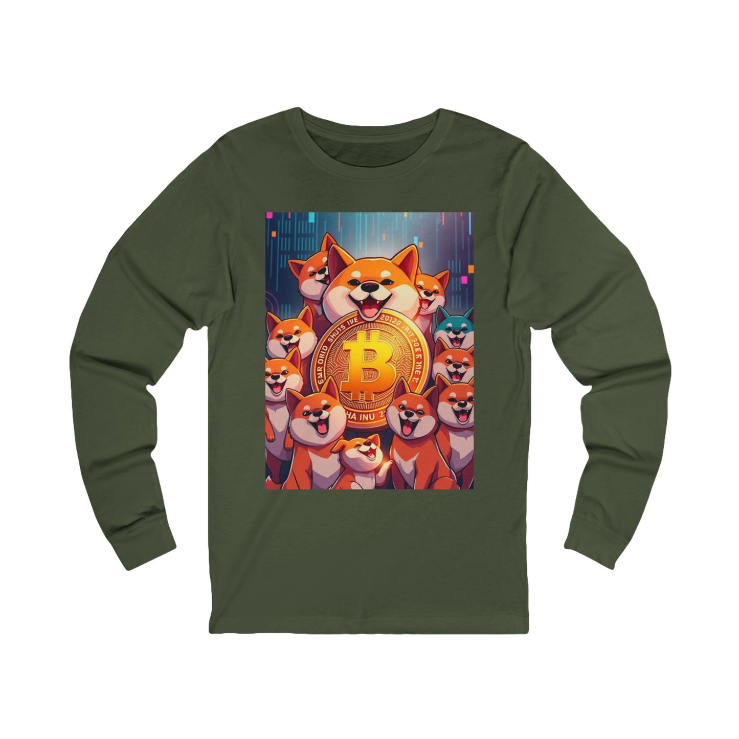 Winter '25 Shiba Inu Crypto Coin Long Sleeve Tee