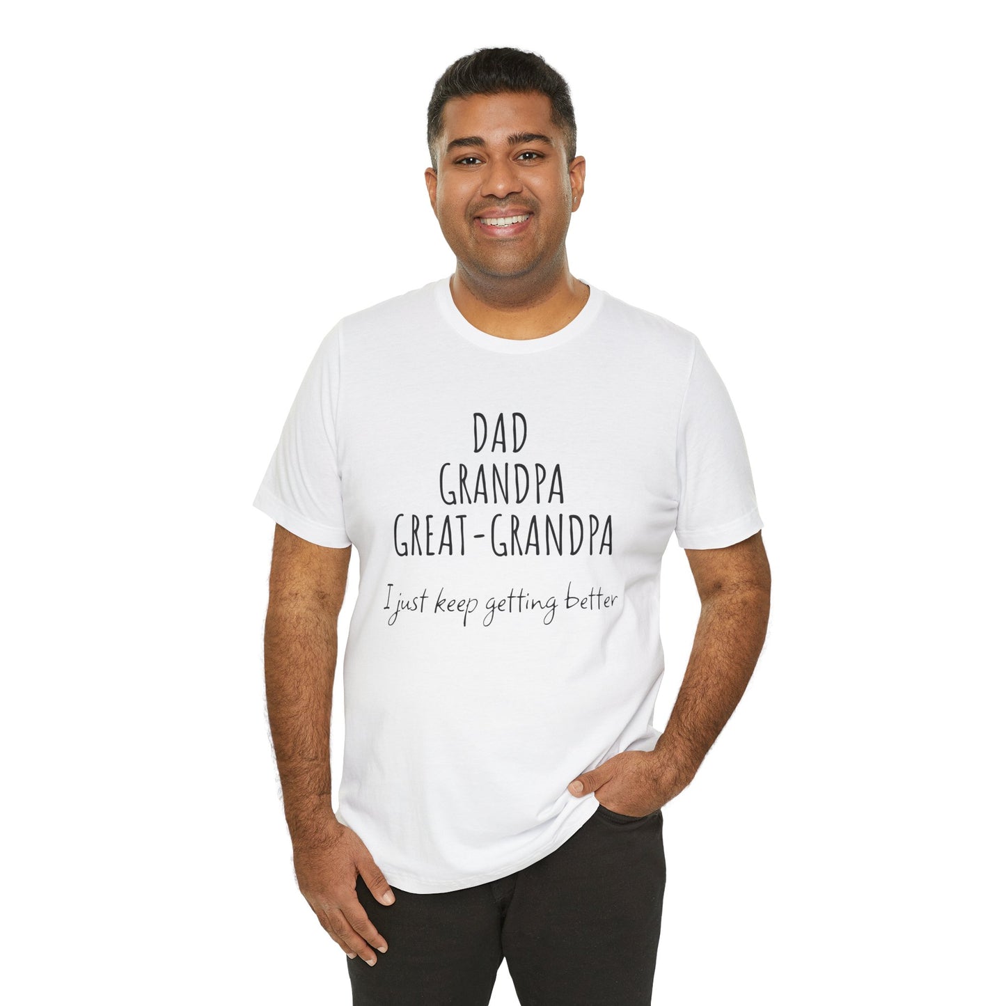 Super Grandpa Evolution – Dad, Grandpa, Great Grandpa Tee