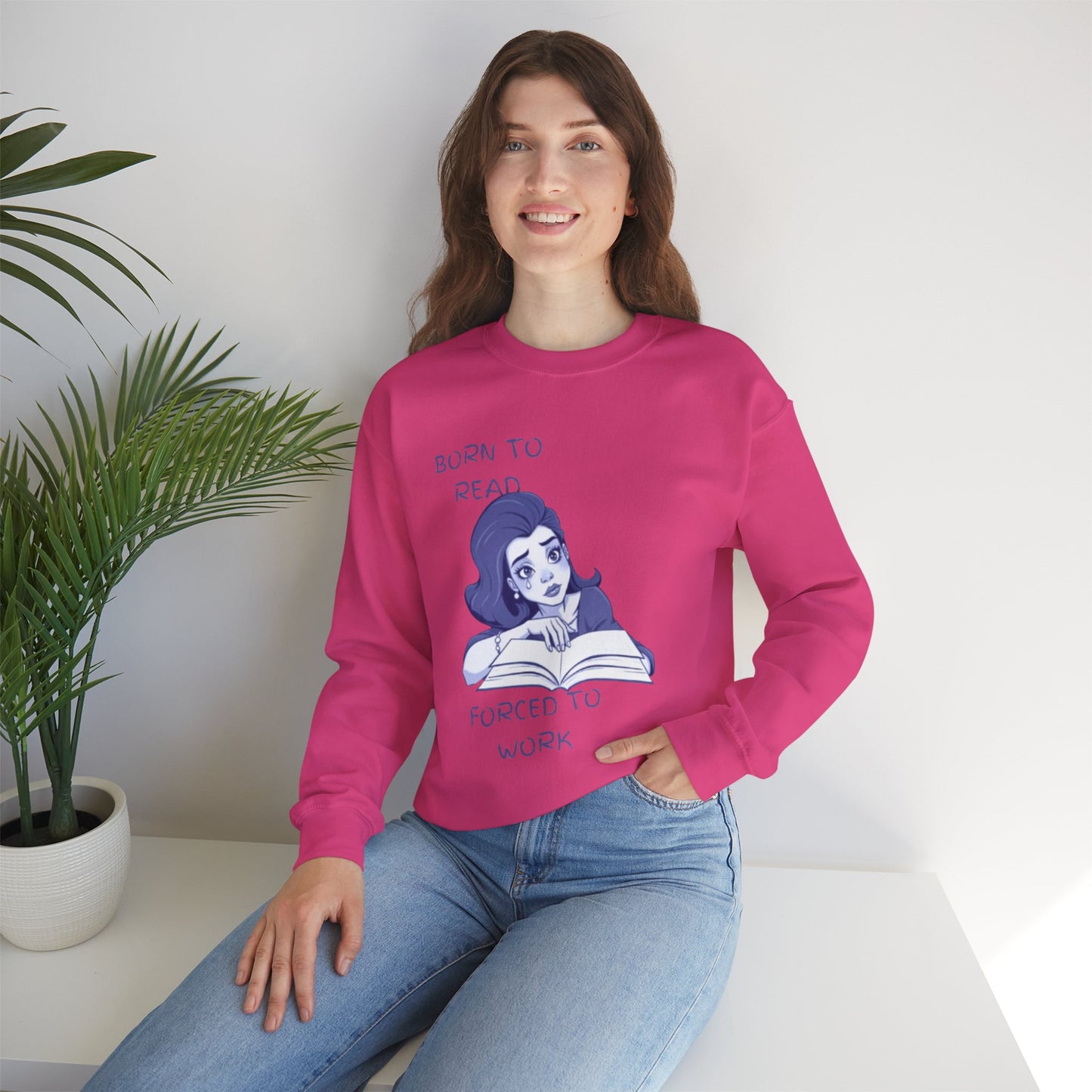 Born to Read – Premium Literary Sweatshirt WOMEN