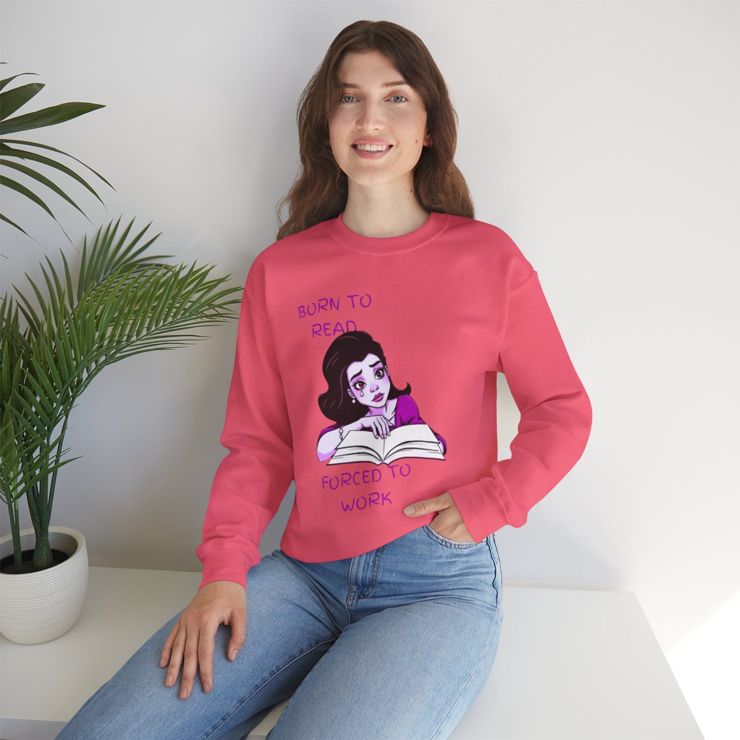 Born to Read – Premium Literary Sweatshirt WOMEN