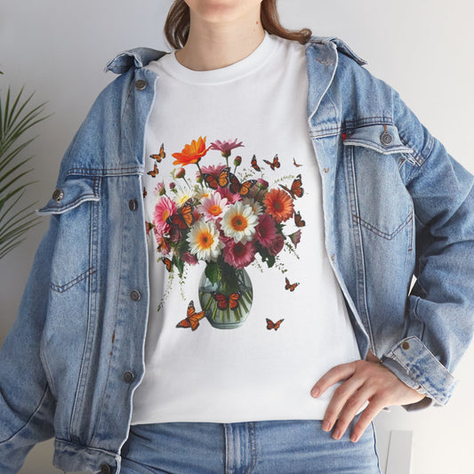 Garden Whispers – Artistic Flowers T-Shirt