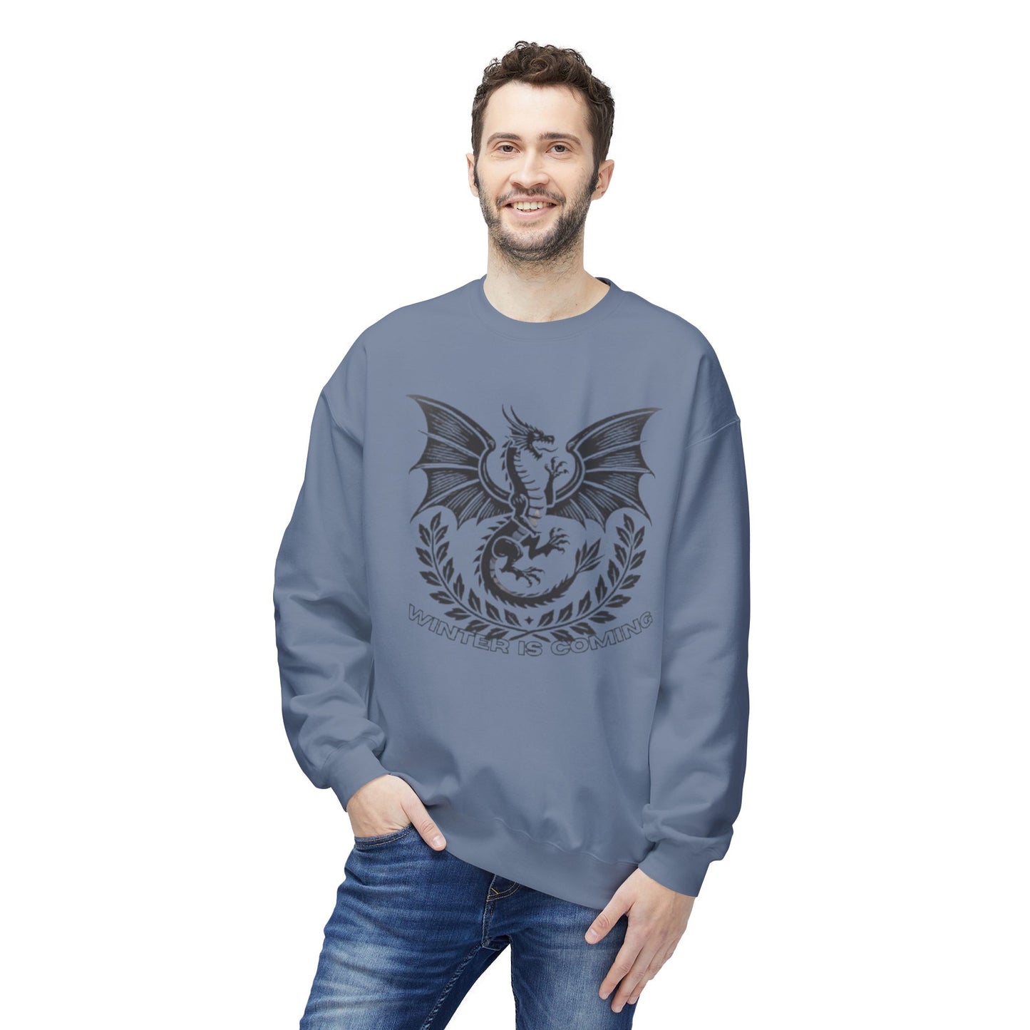 "Winter is Coming" Premium Dragon Sweatshirt MEN