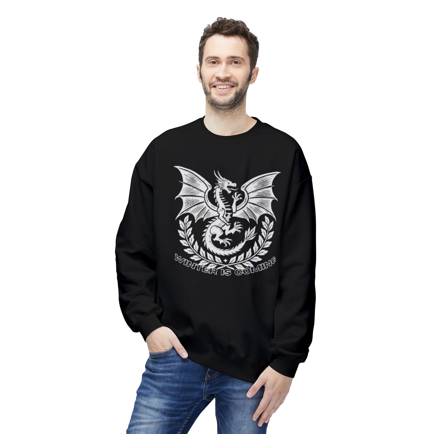 "Winter is Coming" Premium Dragon Sweatshirt MEN