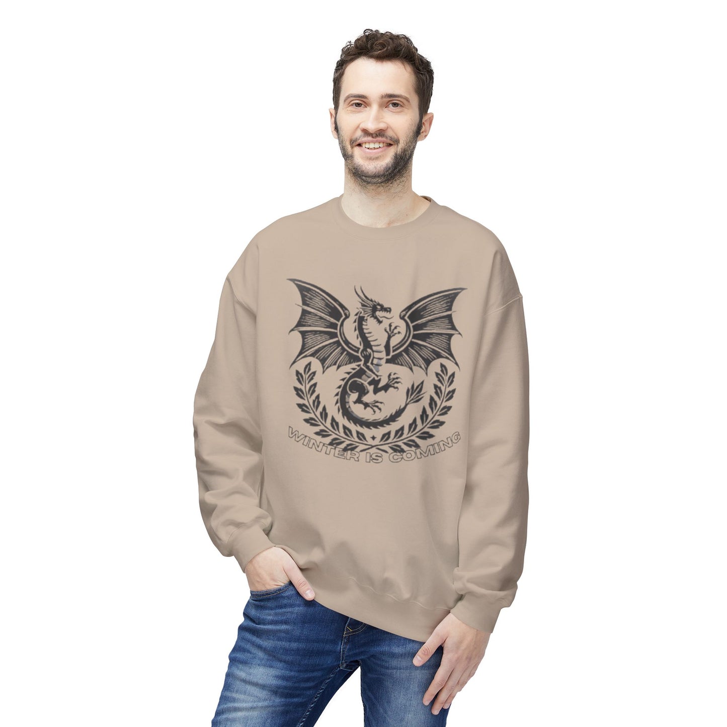 "Winter is Coming" Premium Dragon Sweatshirt MEN