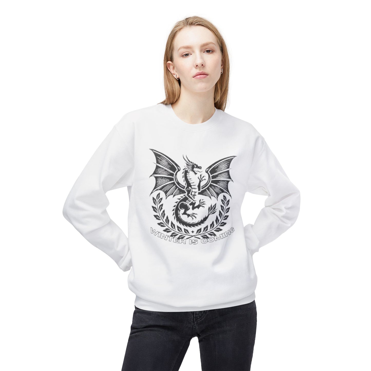 "Winter is Coming" Premium Dragon Sweatshirt WOMEN