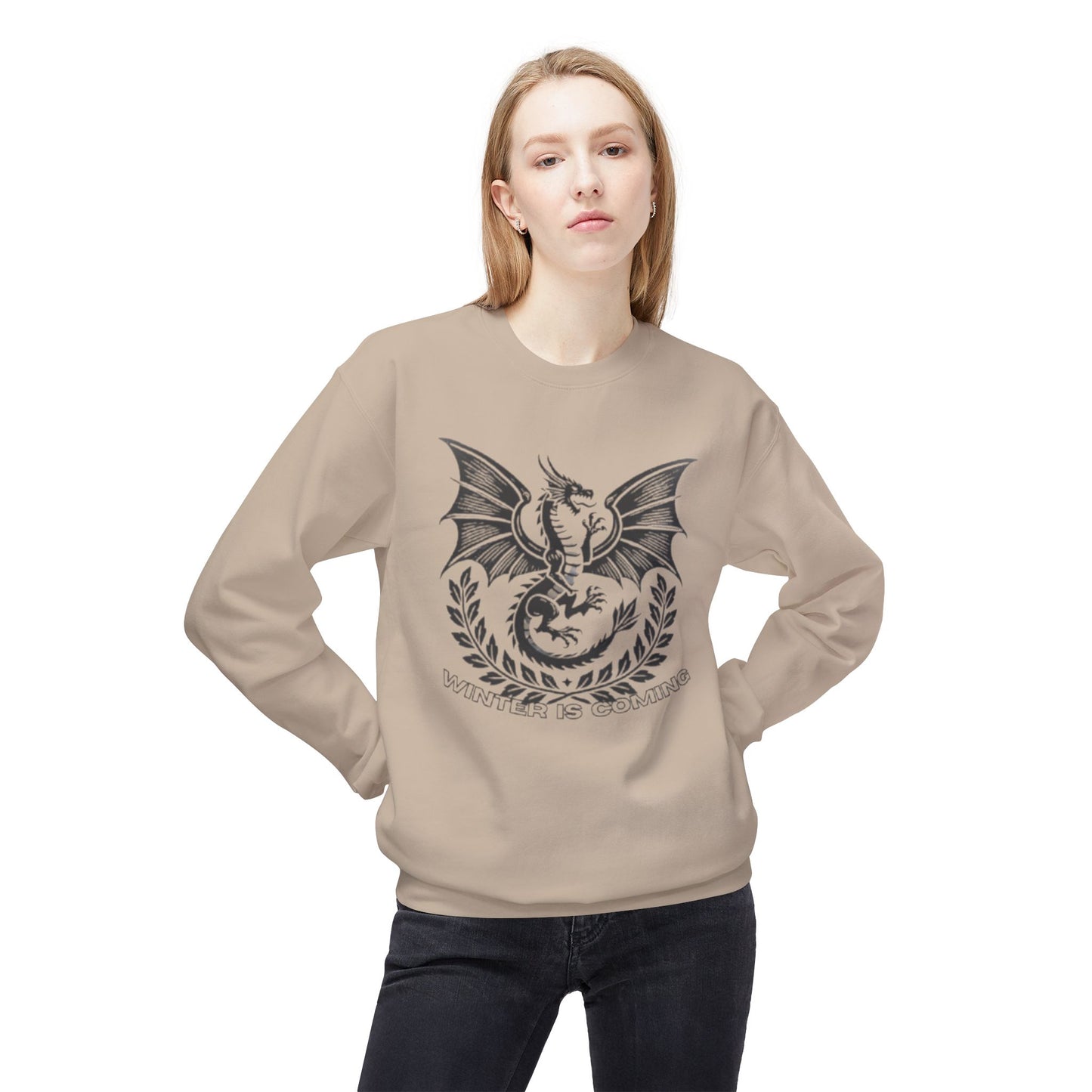 "Winter is Coming" Premium Dragon Sweatshirt WOMEN