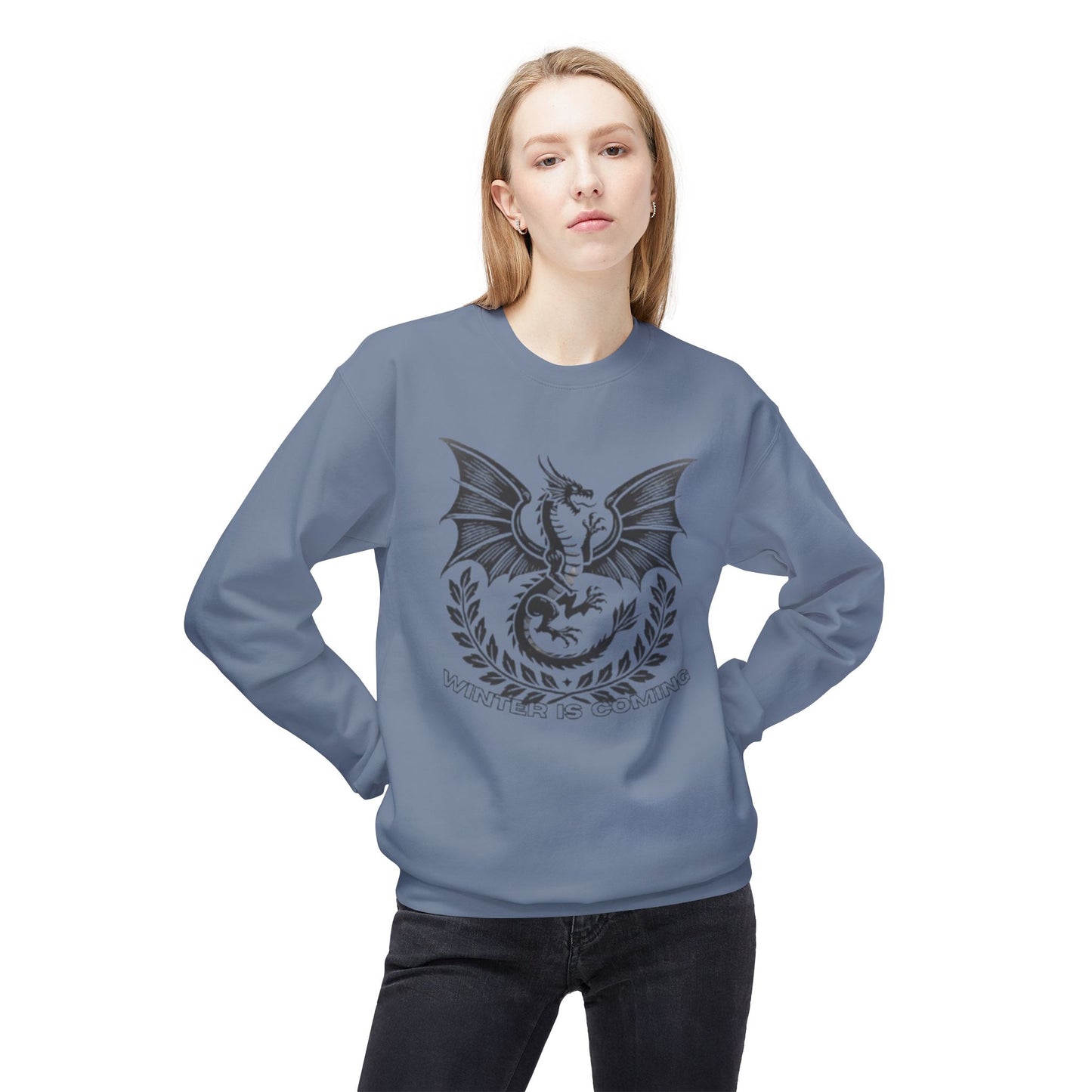 "Winter is Coming" Premium Dragon Sweatshirt WOMEN